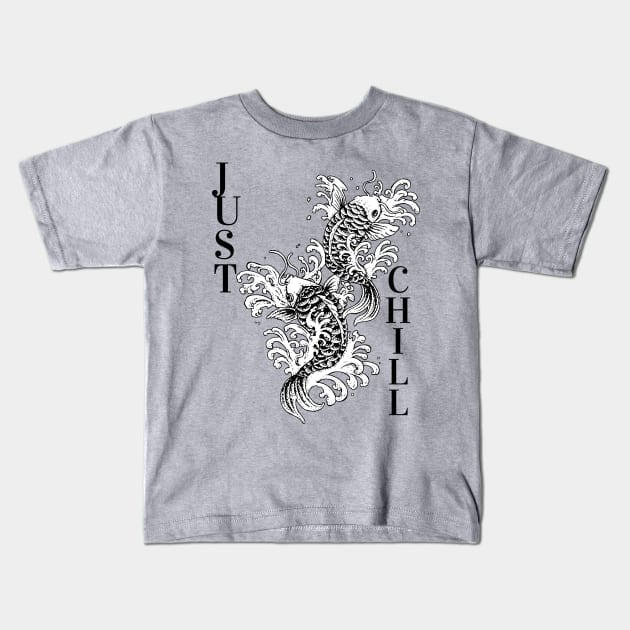 Just chill Kids T-Shirt by Rickido